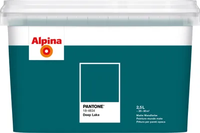 Produktbild von Alpina Wandfarbe Pantone matt deep lake 2,5 L