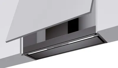 Immagine prodotto di CAPPA PROFILE INCASSO cm 86 - Nera -700 m3/h DRY DROP
