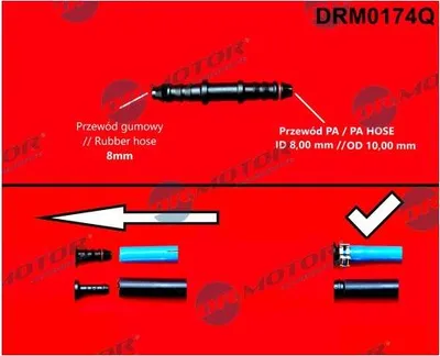 Obrázek produktu pro Rychlospojka/Redukční Rovinka Pro Hadice 8/10 Mm