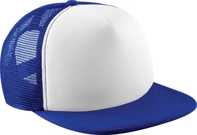 Immagine prodotto di Berretto da baseball Beechfield Junior Vintage con rete RW200 (taglia unica) (blu reale/bianco)