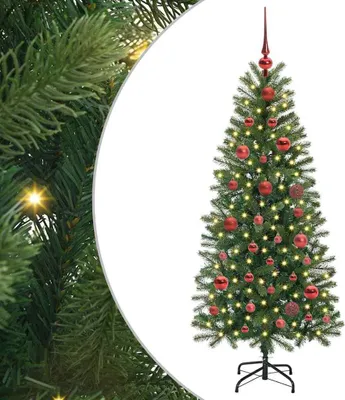 Immagine prodotto di vidaXL Albero di Natale artificiale con 150 LED Verde 150 cm PE e PVC