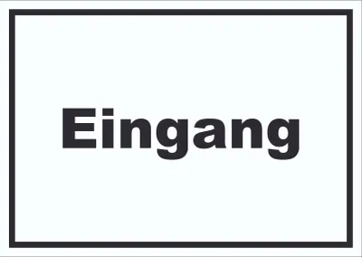 Produktbild von Eingang Schild mit Text Zugang Eintritt waagerecht A1 (594x841mm)