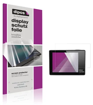 Obrázok produktu pre 4 ochranné fólie pre akčnú kameru LatoYard 4K, priehľadné, na ochranu displeja
