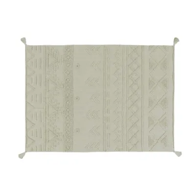 Image de 140x200 cm Tapis en pièces Tribu Olive