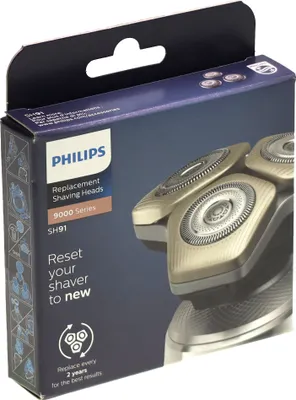 Produktbild von Philips SHAVER Series 9000 SH91 SH91/50 Ersatz-Scherköpfe, Rasierklinge, 3 Kopf/Köpfe, 96 mm, 116 mm, 24 mm, 34 g