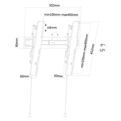 Image de Neomounts WAH 32"-55" 1TFT 1Gelenk schw. Max.35