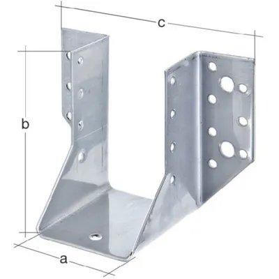 Produktbild von Gustav Alberts Balkenschuh Typ A 80x120mm sendzimirverzinkt - 335885