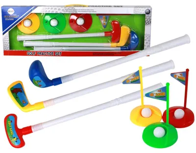 Produktbild von Leantoys Minigolf-Set für Kinder, Schläger, 12-teilig.