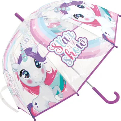 Produktbild von Einhorn Regenschirm - Kinder Stockregenschirm- Kuppelschirm Ø 68 cm