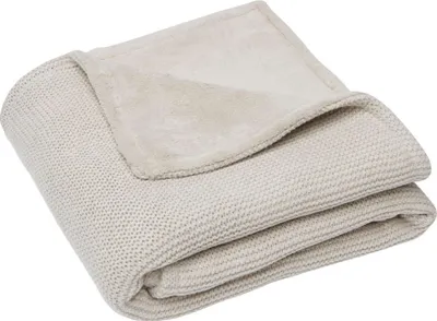 Produktbild von Jollein Babydecke Fleece Basic Knit Nougat 75 x 100 cm 517-511-65360
