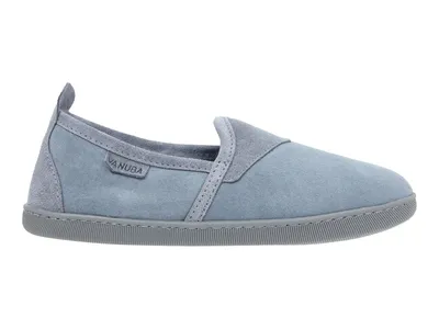 Produktbild von Vanuba - Damen Hausschuhe Hampshire Moderne Pantoffeln Echtleder Lammfell Natur Wolle D011 Grau, Größe 37 EU