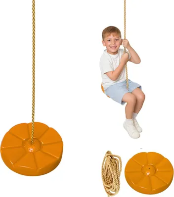 Produktbild von Wetterfeste Blume Schaukelteller, Orange Kunststoff