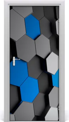 Produktbild von Tulup Türaufkleber 95x205 cm Dekorative Aufkleber Selbstklebend Wasserdichte Tapete Abnehmbar Schlafzimmer Wohnzimmer Wohnkultur - 3D-Abstraktion
