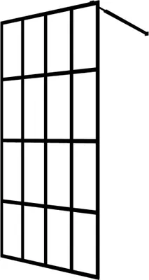 Produktbild von vidaXL Duschwand für Walk-in Dusche Mattes Sicherheitsglas 140x195 cm