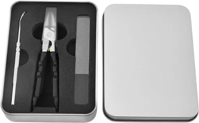 Productafbeelding van Schuine nagelknipper voor gebogen vingernagels met antispatwerking, van roestvrij staal