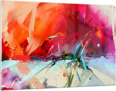 Produktbild von Bilder auf glas - Abstraktion modern - 120x80cm - Glasbilder - Wandbilder - Kunstdruck - zum Aufhängen bereit - Wanddekoration aus Glas - Glas Bilder - Wandbild auf Glas - Einteilig - GAA120x80-4036