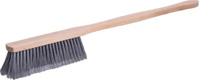 Image de Balayette CRW BN60, nylon, manche en bois allonge, 70 cm, couleurs assorties