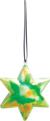 Image de Décorez votre propre pendentif de Noël Étoile, lot de 12 pièces