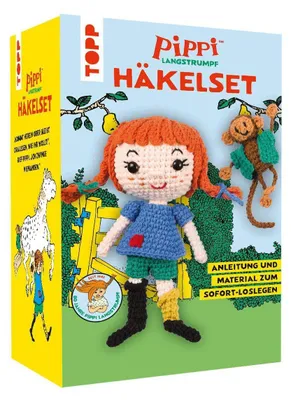 Produktbild von Pippi Langstrumpf - Das offizielle Häkelset zum 80. Geburtstag