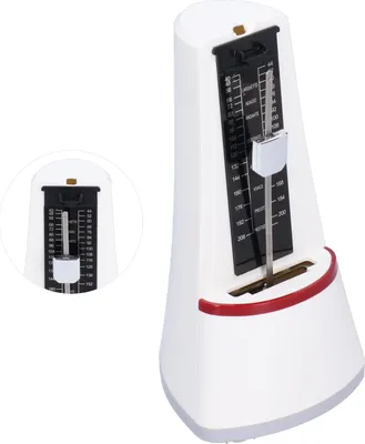 Obrázok produktu pre Mechanický metronóm, kov + ABS Hudobník Metronóm odolný voči pádu pre gitaru pre ukulele pre klavír