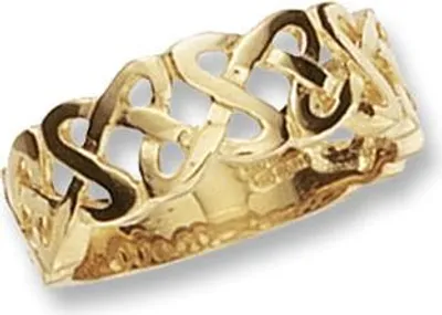 Produktbild von Keltische 9 Karat (375) Gold Herren - Ring, 59 (18.8); TRS17173RSR