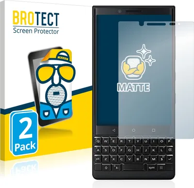 Produktbild von 2x BROTECT Schutzfolie für BlackBerry Key2 (Dual Sim) Displayschutz Displayschutzfolie Folie Matt Entspiegelungsfolie