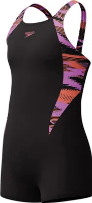 Produktbild von Speedo Hyperboom Badeanzug / Legsuit für Mädchen mit langem Bein, Farbe:Schwarz, Kinder Größen:164