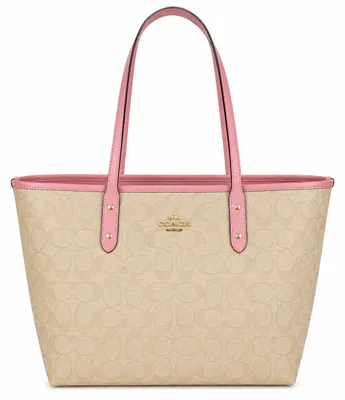 Obrázek produktu pro Dámská kabelka Coach, model Reversible City Tote, barva růžová krémová