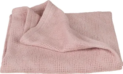 Produktbild von roba organic Decke 'Lil Planet' rosa/mauve, Strickoptik, Baumwolle, GOTS , 80x80 cm