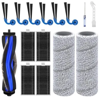 Produktbild von PromoHome® 15-teiliges Zubehörset für Ecovacs Deebot X11 OmniCyclone/X11 Pro/X11 - 1 Hauptbürste, 2 Räder, 6 Seitenbürsten, 4 HEPA-Filter, 1