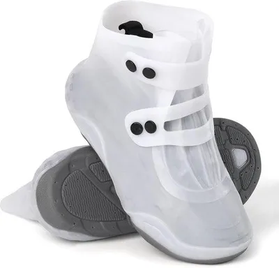 Produktbild von Überschuhe Regen – Wasserdichte Schuhüberzieher – Größe XL (40-42) – TPE – Rutschfest – Wiederverwendbar – Mit Schnalle – Für Fahrrad, Outdoor