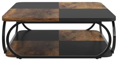 Image de Table basse HOGA-C0844, 94 cm, noir/marron