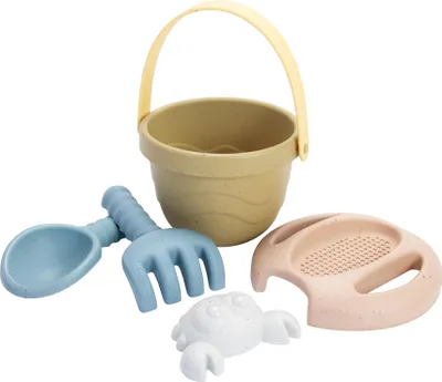 Image de Dantoy - Série Tiny Set de 5 seaux - Le plaisir de jouer avec le sable en bioplastique écologique - dès 10 mois