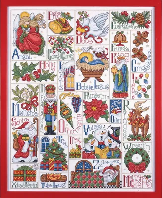 Produktbild von Kreuzstich-Stickset "Weihnachts-ABC", 40x51cm