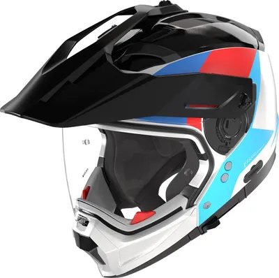 Zdjęcie produktu dla Kask Nolan N70-2 X 06 Turbine, czarny/biały/niebieski, rozmiar S (56)