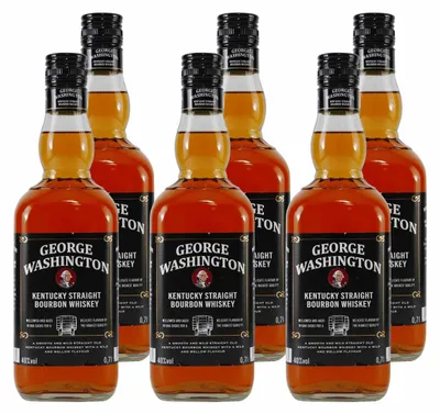 Produktbild von George Washington Bourbon Whiskey (6 x 0,7L)