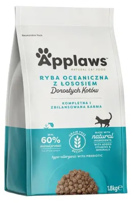 Obrázok produktu pre APPLAWS Adult Ocean fish so lososom - suchá krmivo pre mačky - 1,8 kg