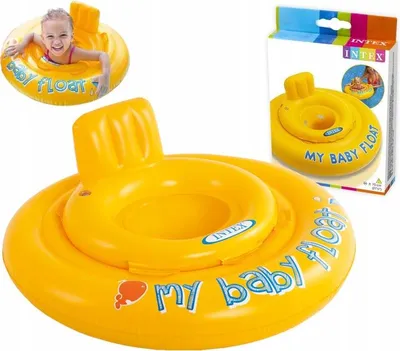 Zdjęcie produktu dla Intex My baby float, Koło ratunkowe, Chłopak, dziewczyna, Winyl, Wielobarwny, Żółty