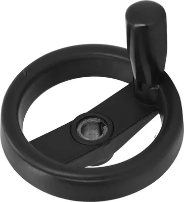 Zdjęcie produktu dla Koło ręczne 125 mm OD 12 mm Otwór Składany uchwyt Plastikowe koło ręczne do tokarki, frezarki, wiertarki