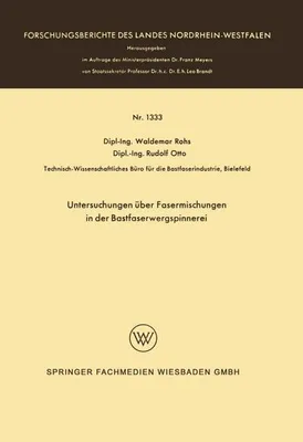 Obrázok produktu pre Untersuchungen über Fasermischungen in der Bastfaserwergspinnerei