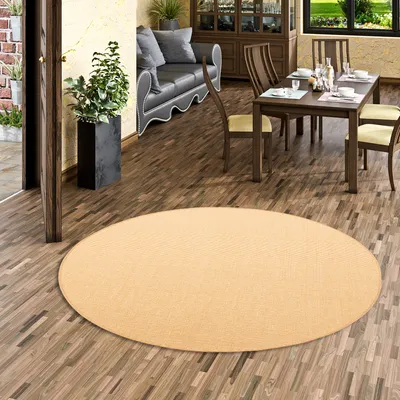 Produktbild von Sisal Natur Teppich Astra Honig Rund, Größe:200 cm Rund