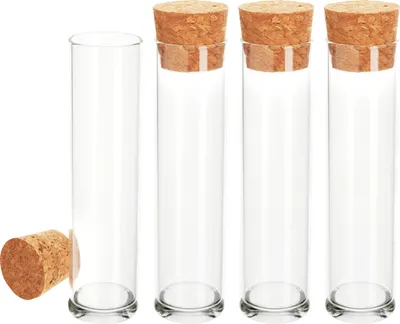 Produktbild von VBS Reagenzgläser mit Korken, 4 Stück 10 cm