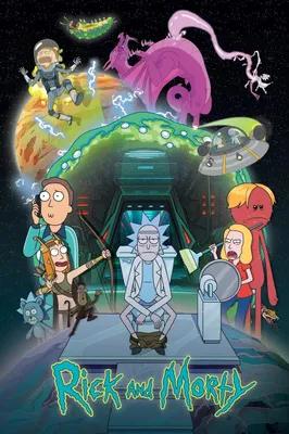 Produktbild von Rick and Morty Poster Season 5 Toilet Adventure 61 x 91,5 cm