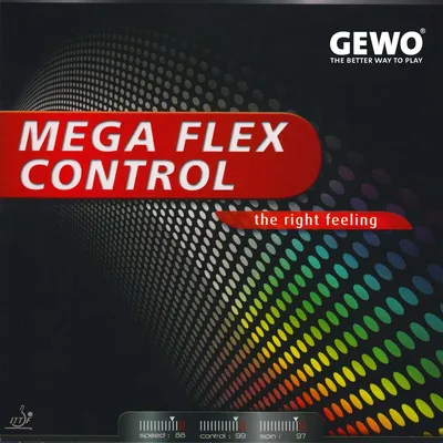 Produktbild von GEWO Tischtennisbelag / Mega Flex Control / NEU /