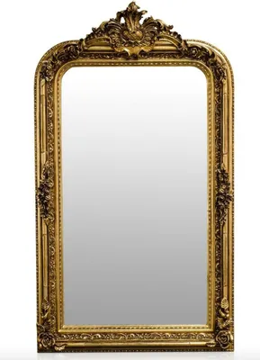 Produktbild von Casa Padrino Barock Spiegel Gold Antik Stil 90 x H. 160 cm - Wandspiegel Möbel