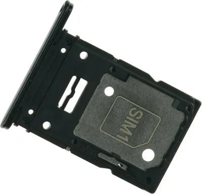 Produktbild von Simkarten Halter für Samsung Galaxy A53 5G - Tray Fach Schublade Schlitten Schwarz