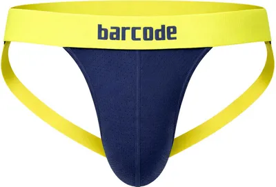 Produktbild von Barcode Berlin - Herren Jockstrap Unterwäsche - Jock Arlo Blau-Neongreen - 1x Größe L
