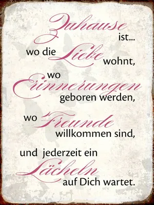 Produktbild von vianmo Holzschild 40x30 cm Zuhause Liebe Freunde Lächeln