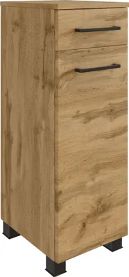Image de Waschbeckenunterschrank >Manchester< (B/H/T: 30x79x35 cm) in wotaneiche aus MDF