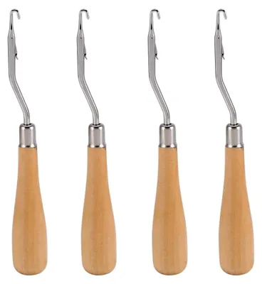 Produktbild von Holzknüpfhaken, 16,5 cm, 4 Stück